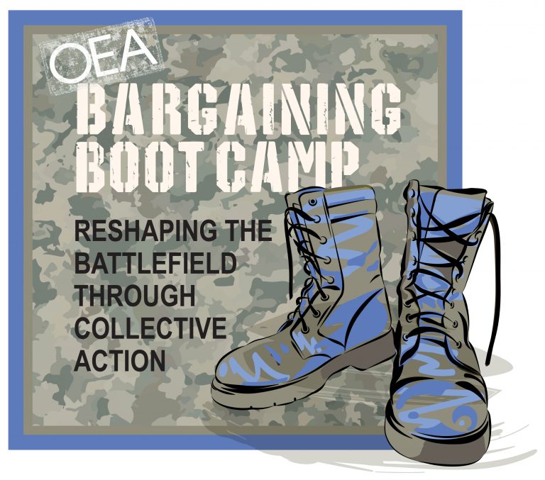 Image: OEA Bargaining Boot Camp Logo