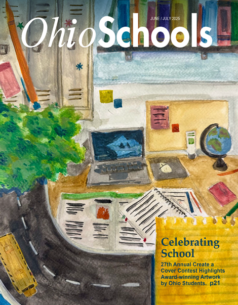 image: June-July 2025 Ohio Schools magazine cover